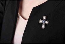 Load image into Gallery viewer, Vintage Brooch Cross Pin