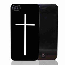 Load image into Gallery viewer, Cross Black Transparent Iphone Case