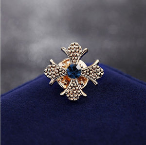 Men Fashion Cross Brooch