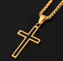 Load image into Gallery viewer, Trendy Black Cross Pendant &amp; Necklace