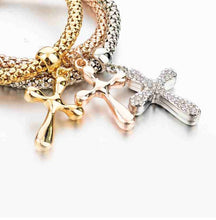 Load image into Gallery viewer, Multilayer Cross Charm Bracelet