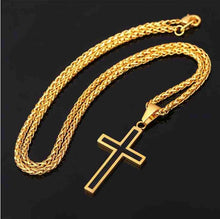 Load image into Gallery viewer, Trendy Black Cross Pendant &amp; Necklace