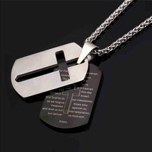 Load image into Gallery viewer, Bible Lords Prayer Pendant Necklace