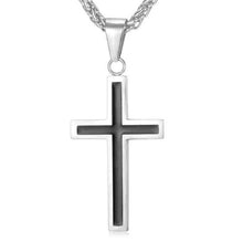 Load image into Gallery viewer, Trendy Black Cross Pendant &amp; Necklace