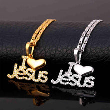 Load image into Gallery viewer,  &quot;I Love Jesus&quot; Christian Necklace