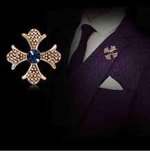 Load image into Gallery viewer, Men Fashion Cross Brooch