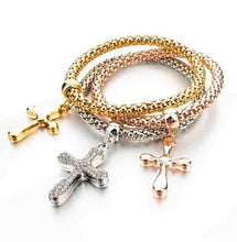 Load image into Gallery viewer, Multilayer Cross Charm Bracelet